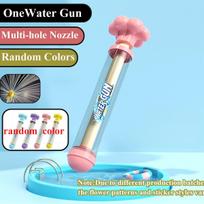 1/2PCS Fireworks Spray Toy Pull-Back Water Gun Outdoor Splash Games for Pool Lawn Activities Kid Summer Interactive Beach Gift white