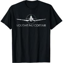 Vought F4U Corsair WW2 Plane Warplanes Silhouette T-Shirt S juoda