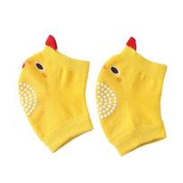 Anti-slip Baby Crawling Protector Cotton Blend Baby Kneepad Cute Baby Knee Pad  Baby Yellow chicken