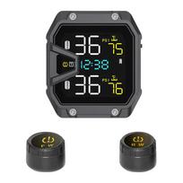 Motorcycle TPMS Tire Pressure Monitoring System with 2 Sensors Wireless Tire Pressure Monitoring System Motorcycle Accessories