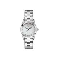 TISSOT Wave Collection Kvarcinis mechanizmas 30m atsparumas vandeniui Moteriškas laikrodis 30mm Sidabrinis ciferblatas T112.210.11.036.00 Regular Watch Box