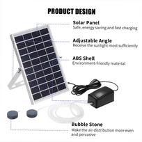Solar Oxygen Pump Fish   Oxygenator Aquarium Oxygen Aerator Pond Aerator   Pump Fishing Aerator Aquarium  pump with Aquarium Oxygen Pipe   Bu