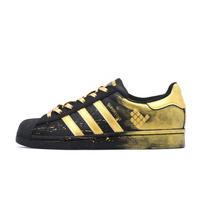 adidas Originalūs SUPERSTAR Juodos ir Auksinės Drakono Žvynų Žemi Batai Riedlentėms Unisex Juoda Auksinė EG4959(Team140-) 36 black