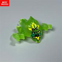 MOC Bricks Long Legs Skeleton Skull Figure Devil Expression Face Tree Monster Constructing Blocks Playthings Ideal For Children Gifts 5pcs gray