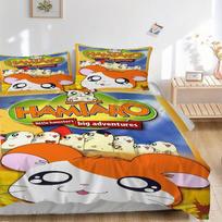 3 vnt. Hamtaro patalynės komplektas: Puikiai tinka miegamajam ar svečių kambariui. Minkštas ir patogus, be šerdies yy251031082 135x200cm