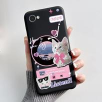 Cute Case For LG Q6 Fundas LG G6 Mini Capa Coque Printing Shell Protective Cover Soft Silicone Cartoon Black Casing LG Q6