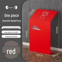 Red Square Metal Semi-Enclosed Fire Extinguisher Bracket (2-Pack)