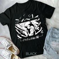 Howl And Sophie TShirtHowls Moving CastleHayao Miyazaki Anime Shirt Black S