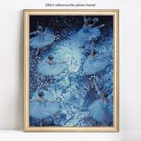 Diamond Painting Full Display Portrait Girl Ballet Diamond Embroidery DIY Full Round Cross Stitch 20X30CM