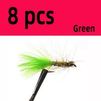 #10 Chartreuse žalias juodas žalvarinis karoliukų galvutės skraidyklė Fly upėtakių muselinės žvejybos masalai Dėžutę siųsti nemokamai