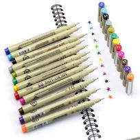 12 Colors 0.5 Art Manga Fine Point Copic Graphic Sketch Drawing Markers Pen Set