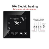 Išmanusis termostatas 16A /3A Temperatūros reguliatorius Wifi termostatas Elektrinis šildomas grindis Kambario termostatas Veikia su išmaniuoju namu balta