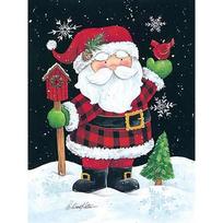 Full Square Drill Diamond Embroidery Christmas Gift Santa Claus Diamond Painting Cartoon Rhinestone Kit Home Decoration Full Round (20X30CM) brown