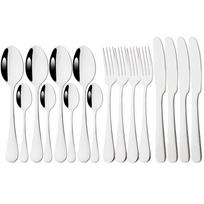 16Pcs Multicolor Dinnerware Set Stainless Steel Silverware Knife Fork Spoon Cutlery Mirror Flatware Kitchen Dinner Tableware Set sidabras