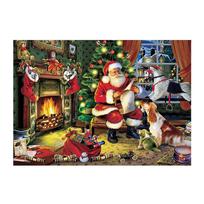 5D Diy Diamond Painting Full Diamond Round Santa Diamond Mosaic Christmas Winter Diamond Embroidery Cross Stitch Home Decoration 40x30cm gray