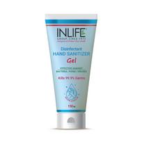 Antiseptinis rankų gelis (150 ml), Dezinfekuojantis rankų dezinfekavimo gelis INLIFE 150 ml white