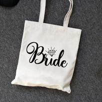 Classy Bride Canvas Tote Bag Bride To Be Totes Women Handbag Wedding Totes black