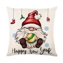45X45CM mielas kalėdinis pagalvės užvalkalas pagalvėlės užvalkalas Namų viešbučio biuro kambarys miegamoji sofa Vakarėlio dekoras JYM204-1 white
