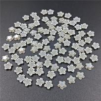 ABS imitaciniai perlai, drugeliai, gėlės, palaidi karoliukai, pakabukas „pasidaryk pats“ papuošalams gaminti 15# 50Pcs 7mm Flower
