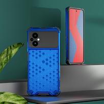 KEYSION smūgiams atsparus šarvų dėklas, skirtas Xiaomi POCO M5 M5S minkštas silikonas + kompiuteris permatomas korio telefono galinis dangtelis POCO M4 5G for POCO M5 mėlyna