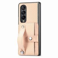 Skirtas Samsung Z Fold 4 kortelių lizdo sulankstomas dėklas, skirtas Samsung Galaxy Z Fold 4 5g Fold4 mobiliojo telefono krepšys Zfold4 dangtelis Coque for samsung Z Fold 4 chaki