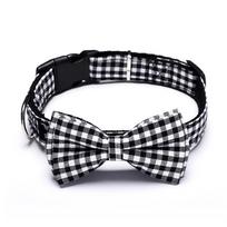Ramidos Valentino diena Nauja Britų languota Pet Bow kaklaraištis Cat Dog Traction Bow Tie M