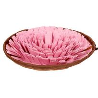 Pet Dual-purpose Smell Bowl Smell Mat Puzzle Tibetan Food Training Dog Toy Dog Smell Mat Pet Supplies. Cushion: 48*48*8 brown