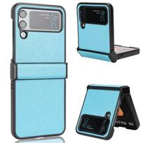 Anti -Sweat Slim Protective Phone Cases For Samsung Galaxy Z Flip 4 5g Flip4 Flip3 Flip 3 Non -Fingerprint Fitted Cover for Samsung Z Flip 4 mėlyna