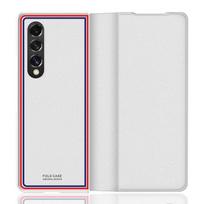 Odinis telefono dėklas nuo pirštų atspaudų, skirtas Samsung Galaxy Z Fold3 Fold 3 5g neslystantis dangtelis, skirtas Samsung Z Fold 3 for Galaxy Z Fold 3 balta