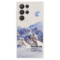 For Samsung S22 Ultra 5g Cover Liquid Silicone Case For Samsung Galaxy S22 S21 Ultra S20 Fe Plus Coque Sunset Snow Mountain Case For Samsung S20 FE