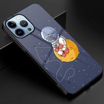 Protection Shell Case For Iphone 14 13 11 12 Pro Max Mini Xs Xr X 7 8 6s Plus Se 2022 Tempered Glass Moon Astronaut Cover Capas For iphone SE 2022