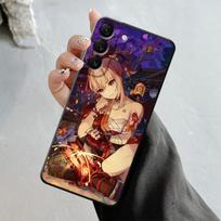 Dėklas, skirtas Samsung Galaxy S23 S22 S21 S20 Fe Ultra S10 S9 S8 Plus Note 20ultra 10plus Cover Game Genshin Impact Yan Fei Barbatos Samsung Note 10 Plus