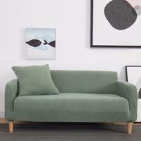 Sofa Cover Set 1/2/3/4-Seater Fully-Wrapped Corner Anti-Dust Geometry Plaid Sofa Slipcover Protector Decorative Home 1 seat 90x140cm