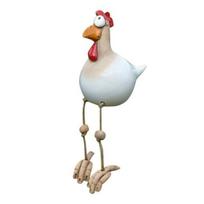 Dervos Gaidžio sodo statulos Juokingos vištienos statulos Lauko kiemo meno statulėlės Šaunios gaidžio vejos dekoras Skulptūros Namų papuošalai