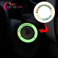 Automobilio raktų pakabuko lipdukas Švytintis užvedimo jungiklio dangtelis Nissan Micra Leaf Teana Note Almera Classic Qashqai Pulsar Micra