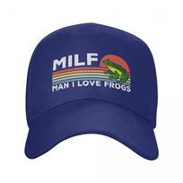 Custom Milf Unisex I Love Frogs Baseball Cap for Unisex Women Breathable Dad Hat Outdoor Snapback Hats Trucker Caps Adjustable Cap