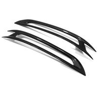 For Honda Civic 11th Gen 2022 2023 Front Rear Fog Light Foglight Lamp Cover Trim Bumper Protector Decoration Car Rear Carbon fiber