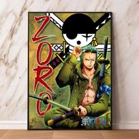 Anime character images, pirate king hanging prints, classic posters, wall stickers, oil paintings 21cm×30cm NoFrame