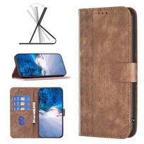 Retro piniginės odinis dėklas Kortelių laikiklis Magnetinis apsauginis dėklas, skirtas Samsung Galaxy A15 M34 A34 A54 S21 S22 S23 Plus Ultra A51 A71 A22 A32 Samsung A71 4G ruda