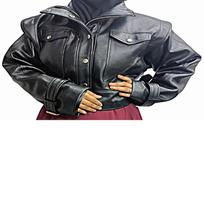 Moteriška negabaritinė „Street Wear“ „Bomber“ ėriuko kailio gatvės apranga, stambios odos, laisvai prigludęs paltas Moteriška laisvalaikio apranga dviratininko striukė Tikros odos moteriška striukė XS juoda