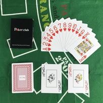 1 vnt PVC Baccarat Texas Hold'em plastikinis vandeniui atsparus šveitimas Žaidimų kortos Pokerio klubo kortos Stalo žaidimai 8,8x6,3 cm Magic Tricks įrankis X002 Blue blue