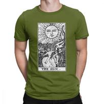 The Sun Tarot Card Major Arcana Fortune Telling Occult Unisex T Shirt Novelty Tees Camiseta T-Shirts 100 Premium Cotton  Summer L brown