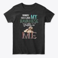 Havanese Dog Sleeping On Me Standard Unisex T-Shirt S