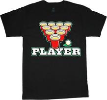 Graphic Tees Funny Beer Pong Player Red Cups Unisex T-Shirt Clothing S gray