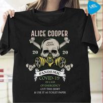Alice Cooper Pandemic Case Emergency Unisex T-shirts S black