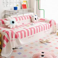 All-season Dopamine Pink Sofa Towel Sofa Cover Full Cover Sofa Blanket Sofa Cover 180*130cm gray