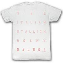 Rocky Words White Unisex T-shirt S