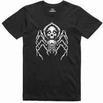 Helovino kostiumas Kaukolė Voras Siaubo dizainas Įprasti marškinėliai Unisex T-shirt S