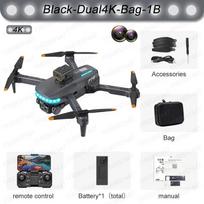 Naujas P14 Mini Drone 4k Profesionalus 8K HD kamera, leidžianti išvengti kliūčių Aerofotografija Optinis srautas Sulankstomas keturkopteris Dovanos žaislai Dual 4K 1B juoda
