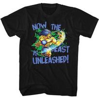 Street Fighter Beast Unleashed Slim Fit Black Unisex T-shirt XXXXL blue